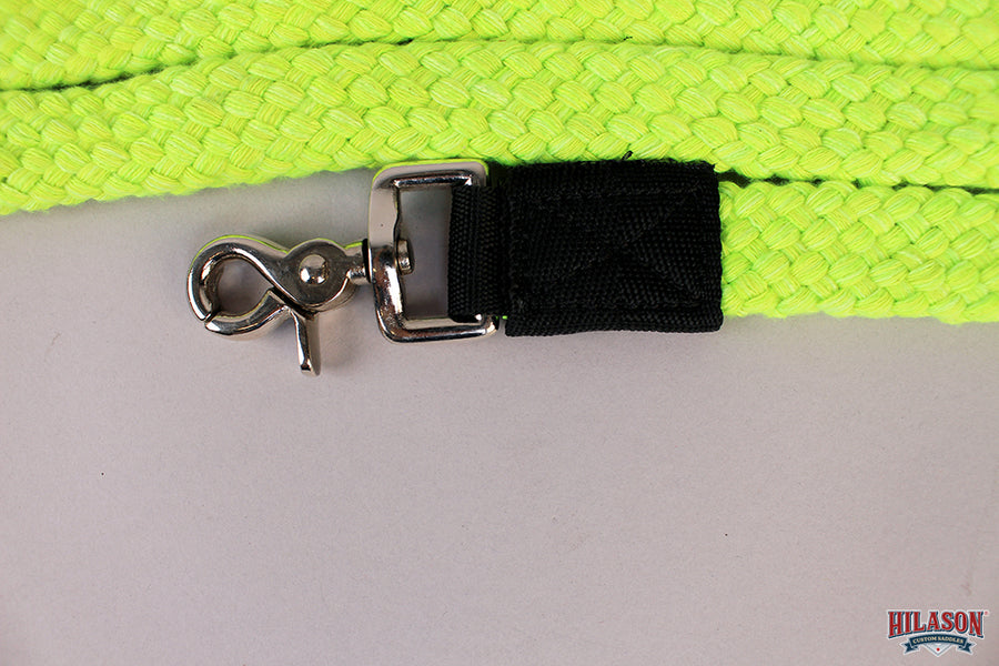 Hilason Braided Flat Cotton Roping Rein Trigger Snap 1" X 7Ft | Horse Racing Barrel Gifts