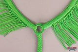 Horse Breast Collar Flat Braided Paracord With Fringes By Hilason