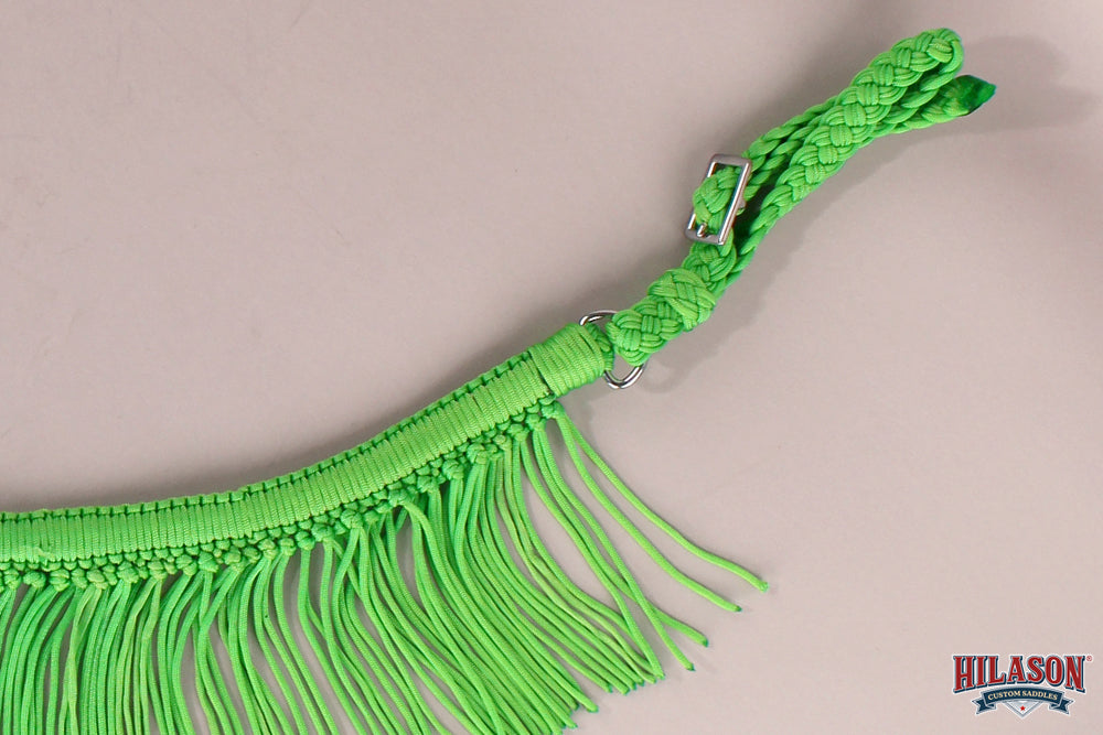 Horse Breast Collar Flat Braided Paracord With Fringes By Hilason