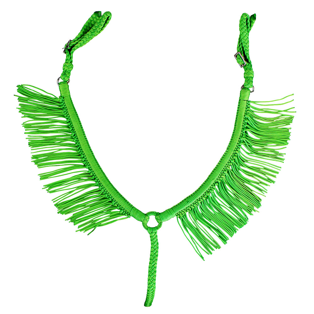 Horse Breast Collar Flat Braided Paracord With Fringes By Hilason