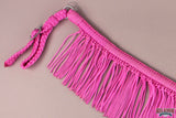 Horse Breast Collar Flat Braided Paracord With Fringes By Hilason