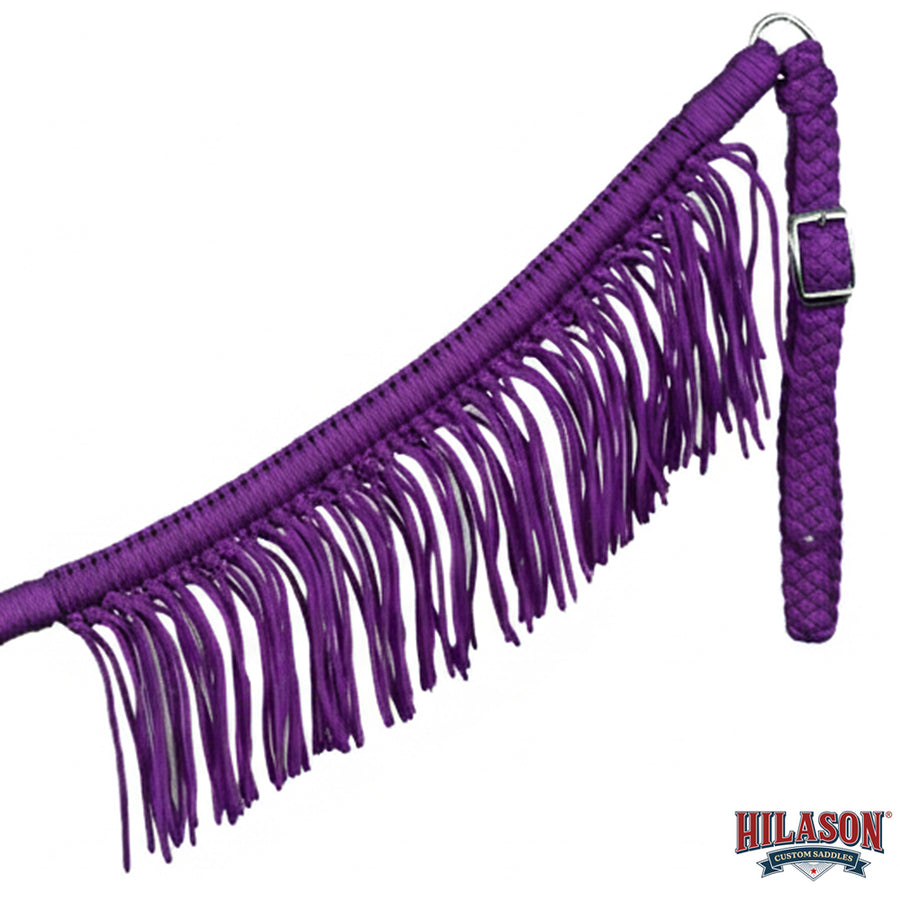 Hilason Horse Breast Collar – Flat Braided Paracord with Fringes