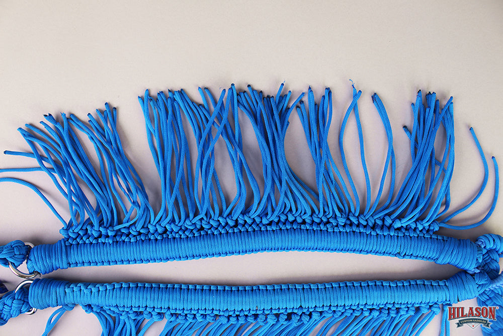 Horse Breast Collar Flat Braided Paracord With Fringes By Hilason
