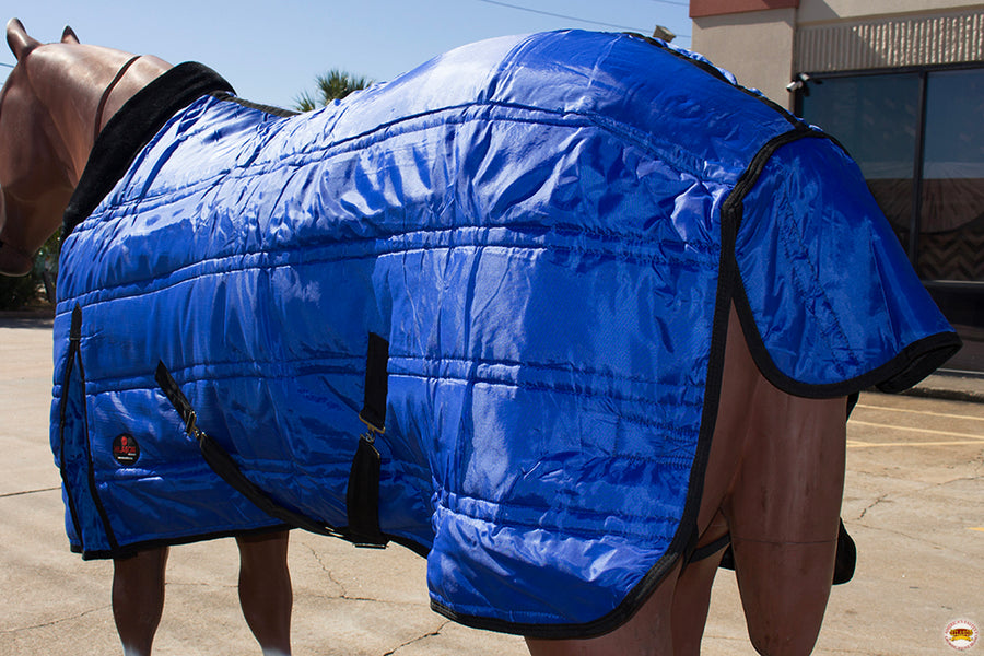 HILASON Western Horse Stable Blanket Quilted | Blankets for Winter Water Resistant Horses Wine