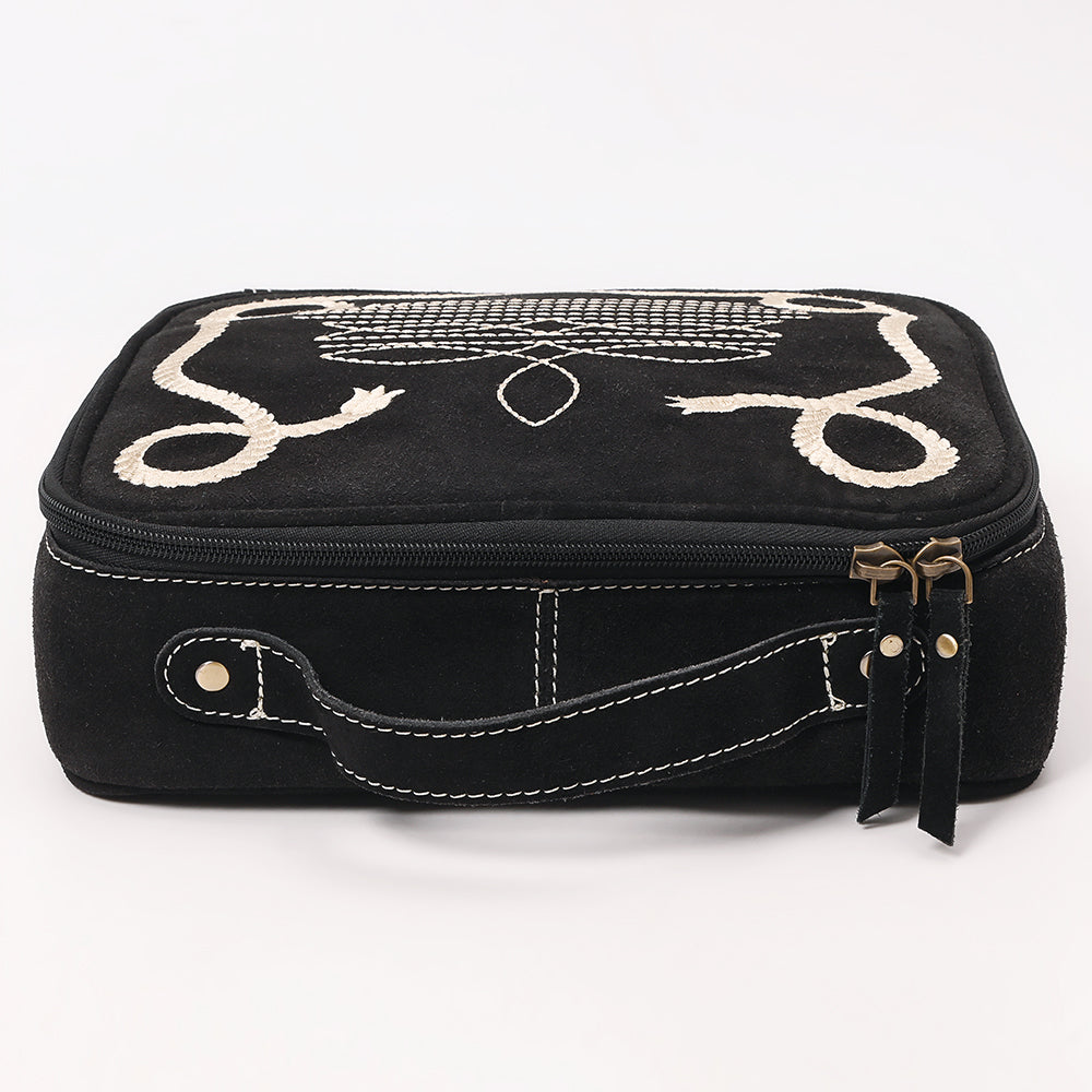 American Darling Suede Genuine Leather Jewelry Case Bag