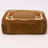American Darling Suede Genuine Leather Jewelry Case Bag