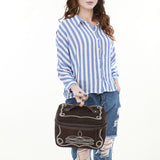 American Darling Jewelry Case Genuine Western Suede Leather Women's Bag | Organizer for Women Travel