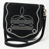 American Darling Cross Body Suede Genuine Western Leather Women Bag Handbag Purse |