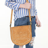 American Darling Cross Body Suede Genuine Western Leather Women Bag Handbag Purse |