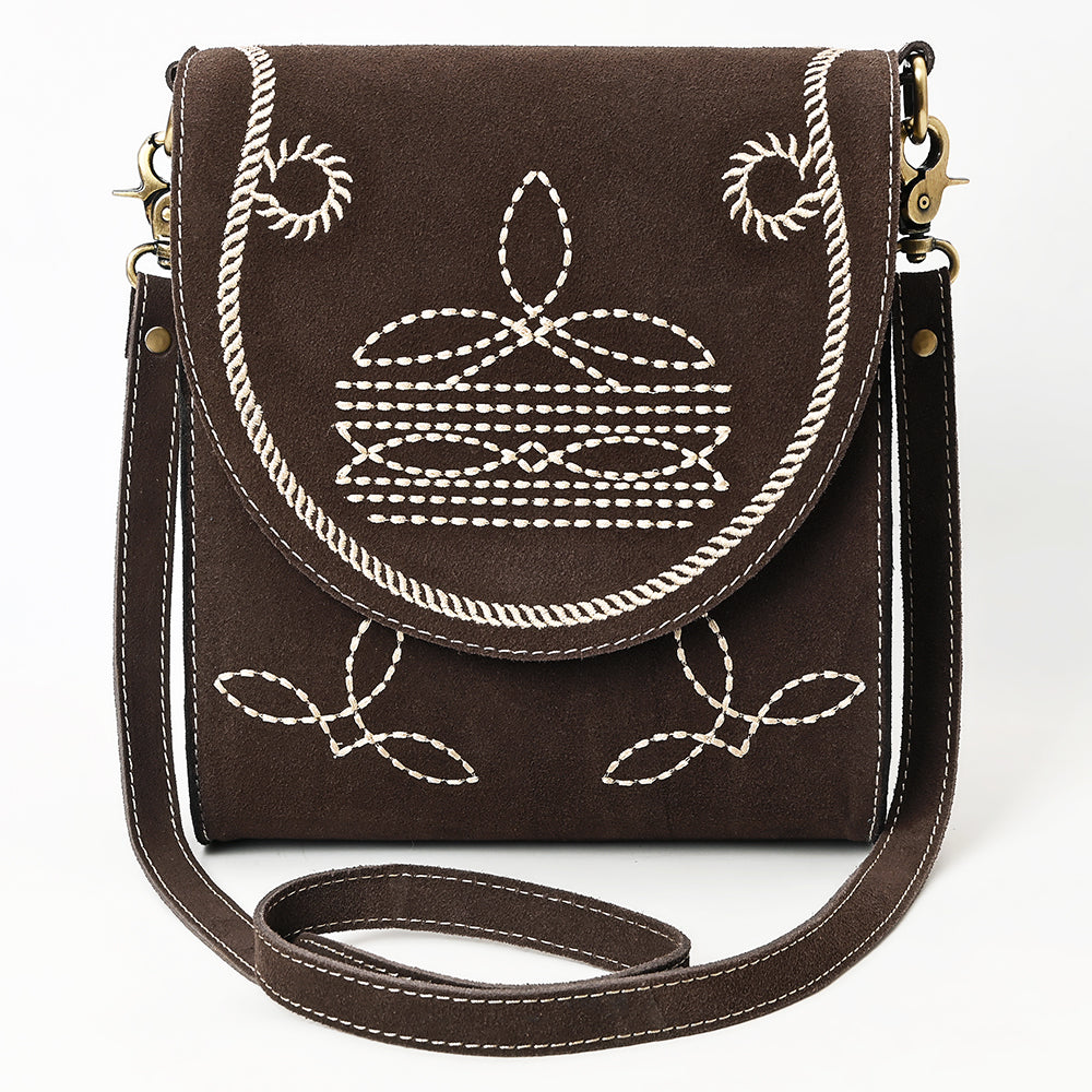 American Darling Cross Body Suede Genuine Western Leather Women Bag Handbag Purse |