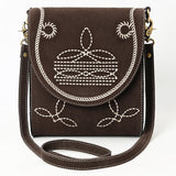 American Darling Cross Body Suede Genuine Western Leather Women Bag Handbag Purse |