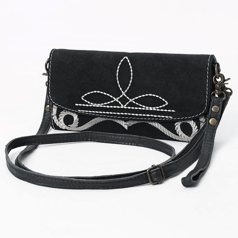 American Darling Suede Bag Genuine Leather Clutch