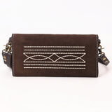 American Darling Suede Bag Genuine Leather Clutch