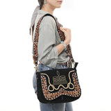 American Darling Hand Tooled Genuine Leather Crossbody Bag