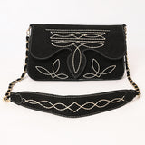 American Darling Suede Bag Genuine Leather Clutch
