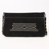 American Darling Suede Bag Genuine Leather Clutch