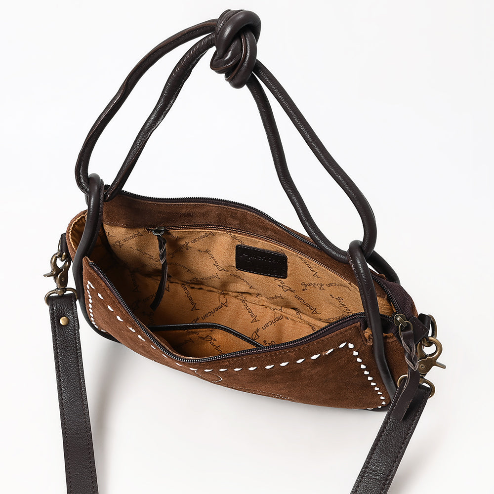 American Darling Crossbody Suede Full Grain Genuine Western Leather Women Bag | Handbag Purse for Cute