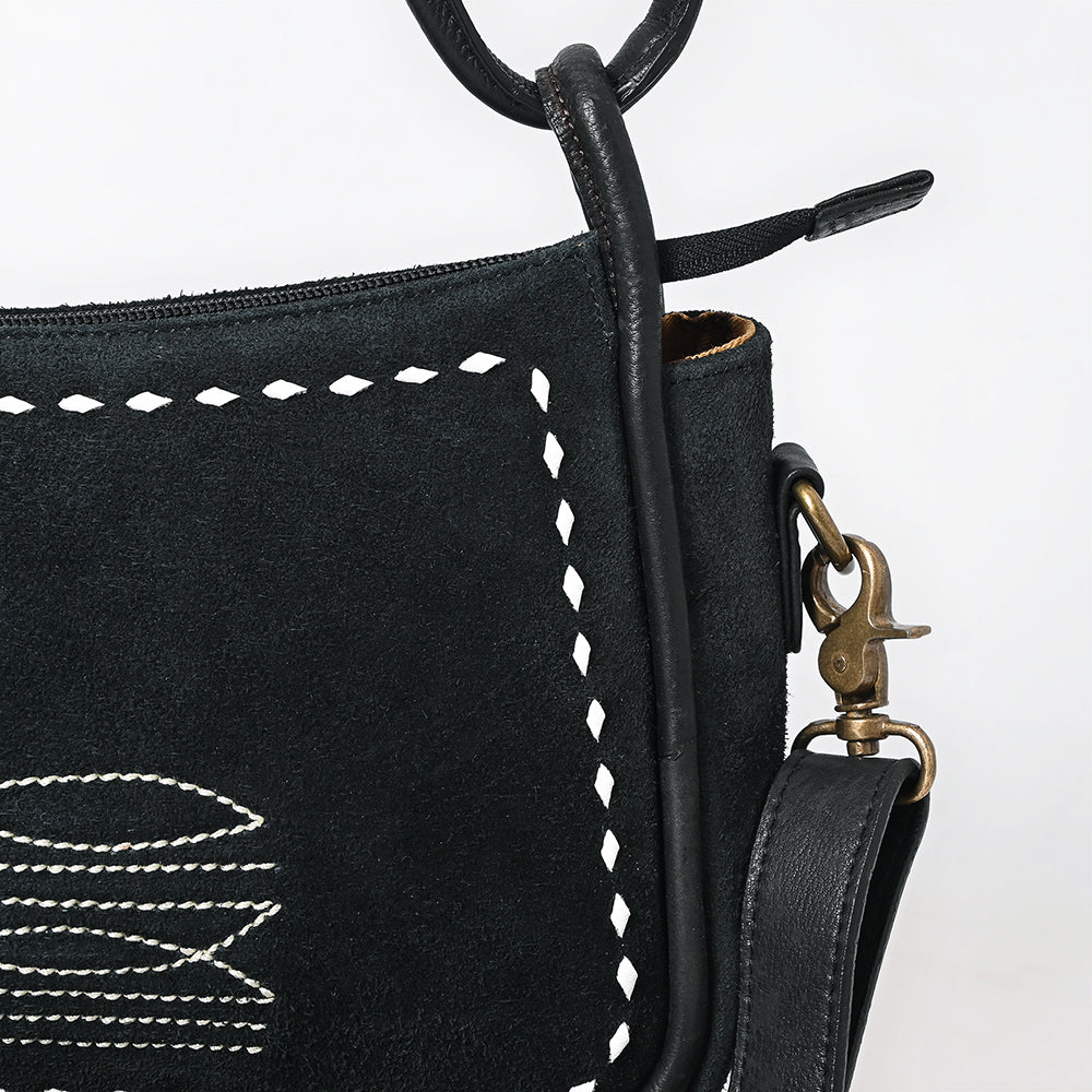 American Darling Crossbody Suede Full Grain Genuine Western Leather Women Bag | Handbag Purse for Cute