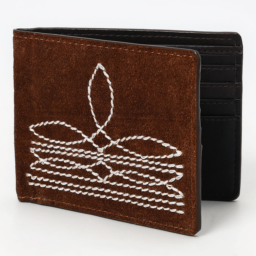 American Darling Genuine Suede Leather Bifold Wallet For Men and Women Unisex Purse - Uhorse