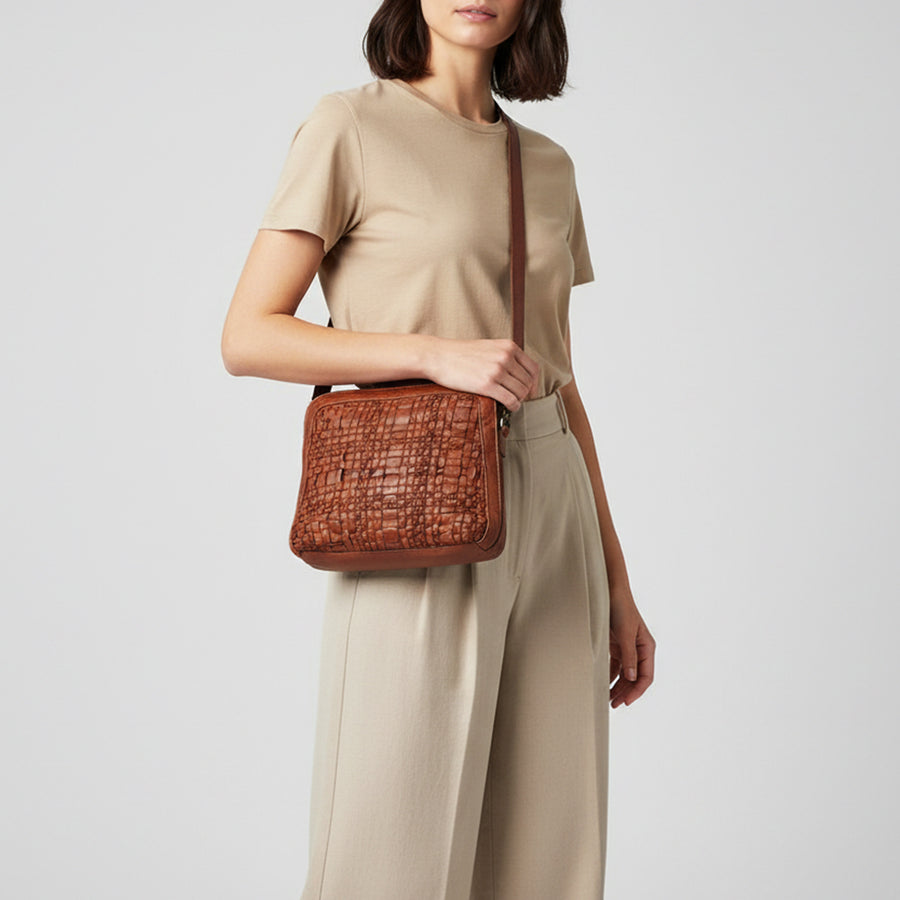 Spaghetti Western Crossbody Genuine Leather women bag handbag purse