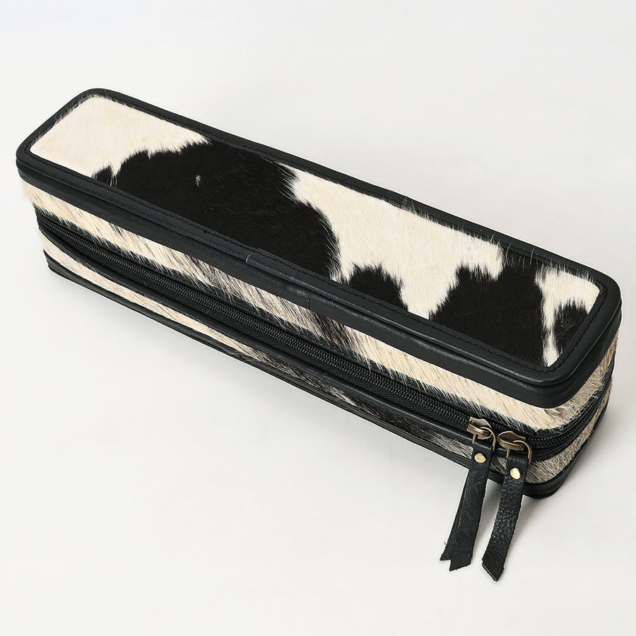 American Darling Hair accessories Bag Hair-On Cowhide Genuine Leather Western Organizer Travel Case with YKK Zipper