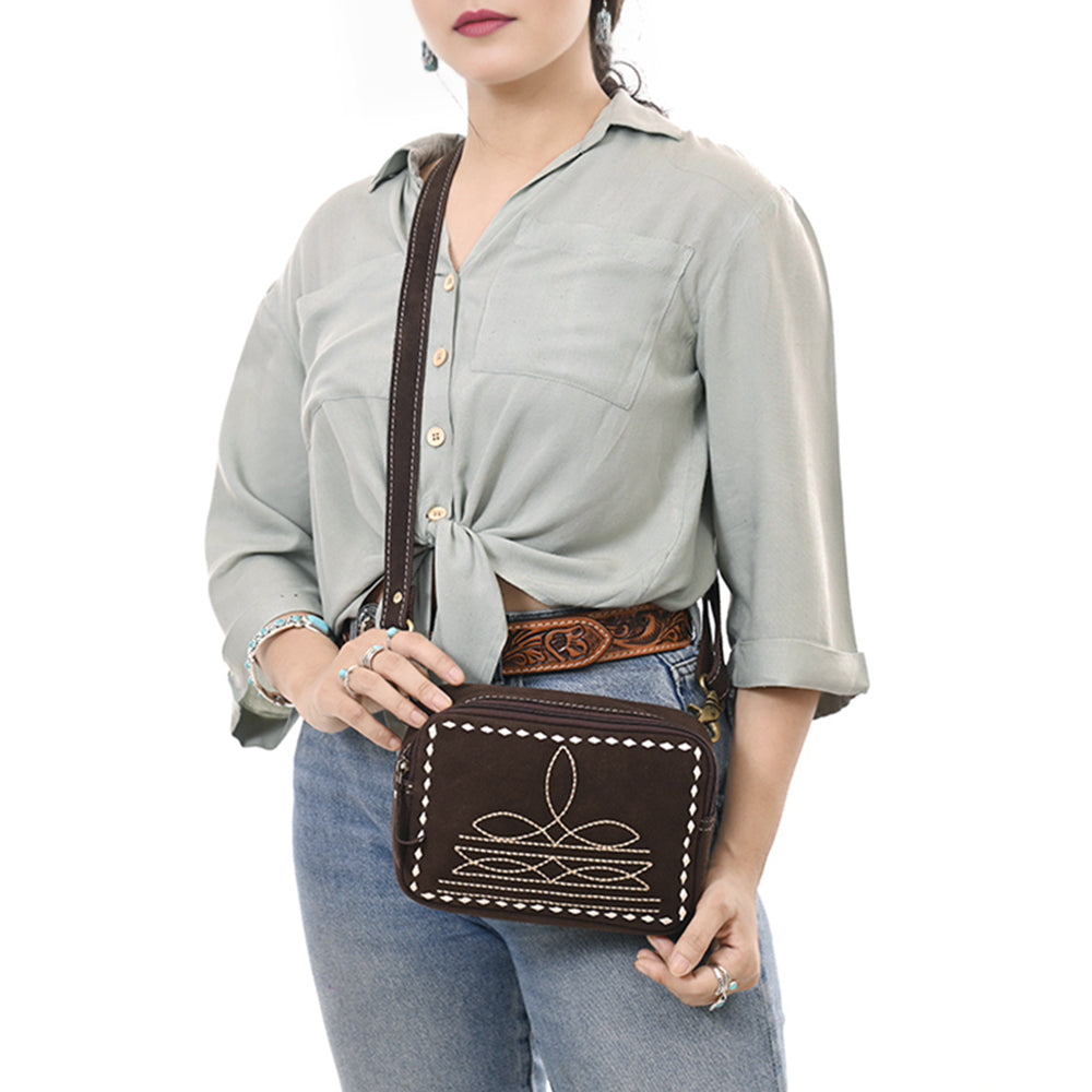 American Darling Suede Genuine Leather Camera bag