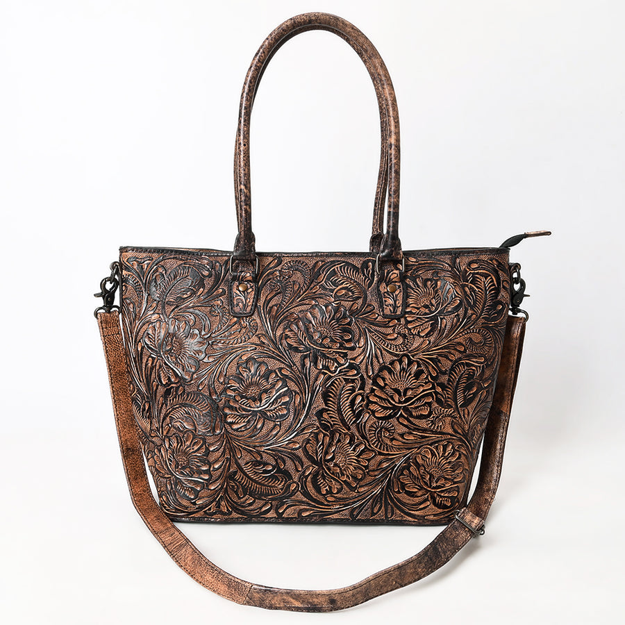 American Darling Western Tote Bag – Genuine Leather Hand-Tooled Design, Spacious Everyday Tote, Premium Craftsmanship & Durable Build