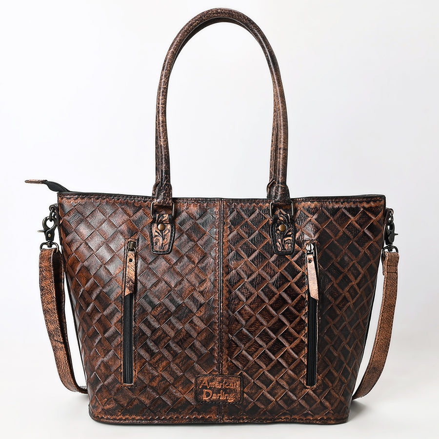 American Darling Western Tote Bag – Genuine Leather Hand-Tooled Design, Spacious Everyday Tote, Premium Craftsmanship & Durable Build