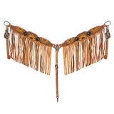 AMERICAN DARLING Western Horse Headstall Breast Collar Set Leather