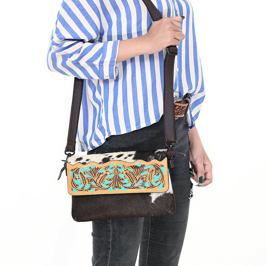 OHLAY Clutch Genuine Leather women bag western SKBZ163