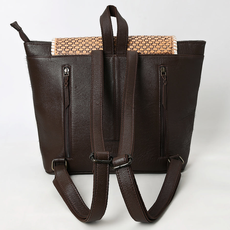 OHLAY Backpack Genuine Leather women bag western SKBZ172