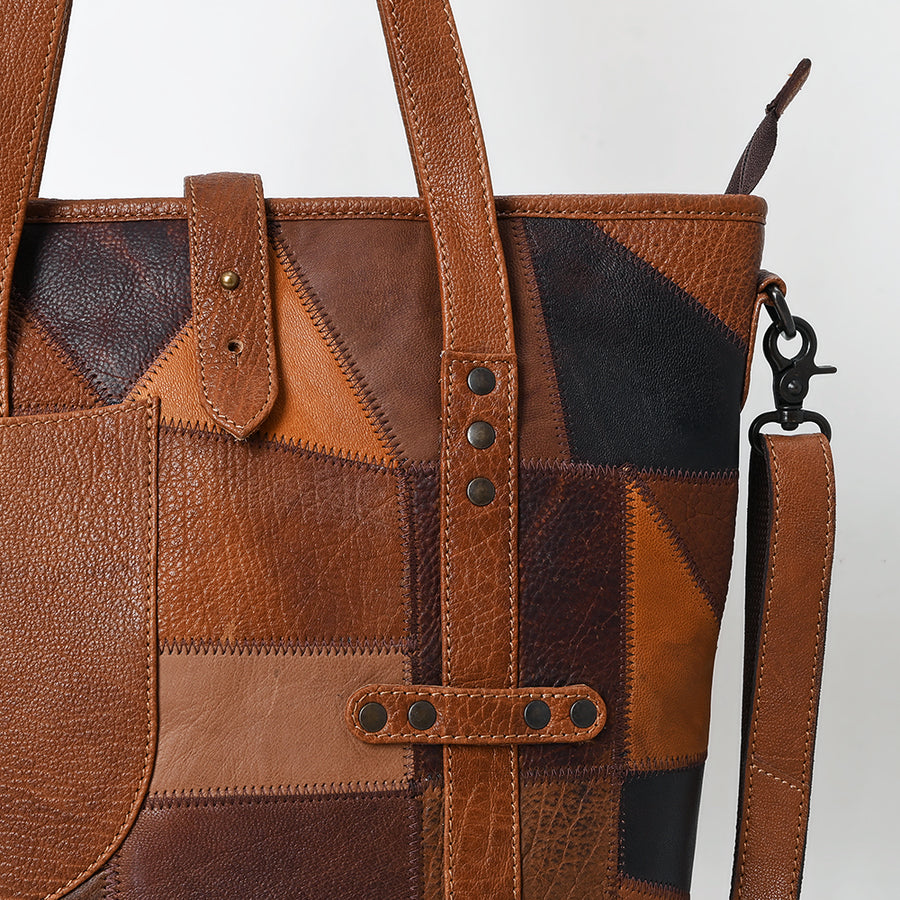 OHLAY Tote Genuine Leather women bag western SKBZ174