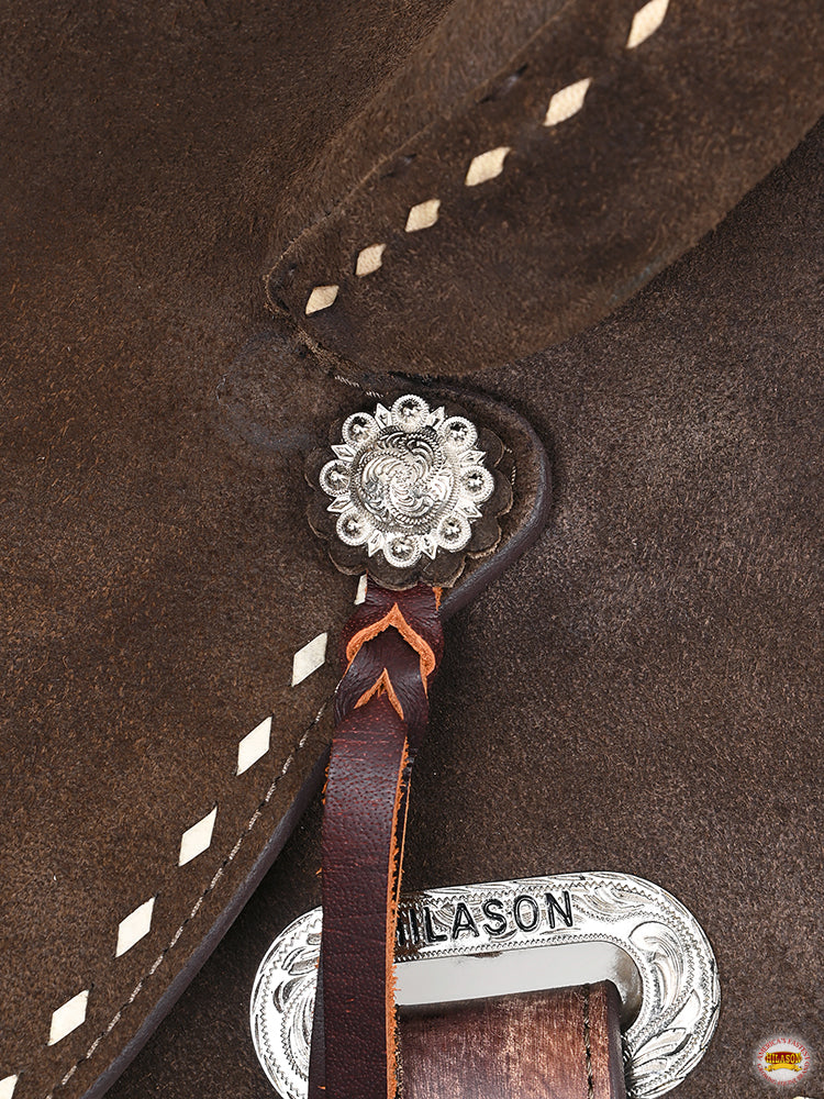 HILASON Flex Tree Western Horse Saddle in American Leather Barrel Trail | for Horses