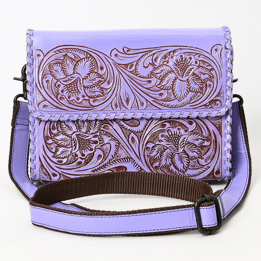 American Darling Crossbody Beautifully Hand Tooled Genuine Leather Western Women Bag Handbag Purse