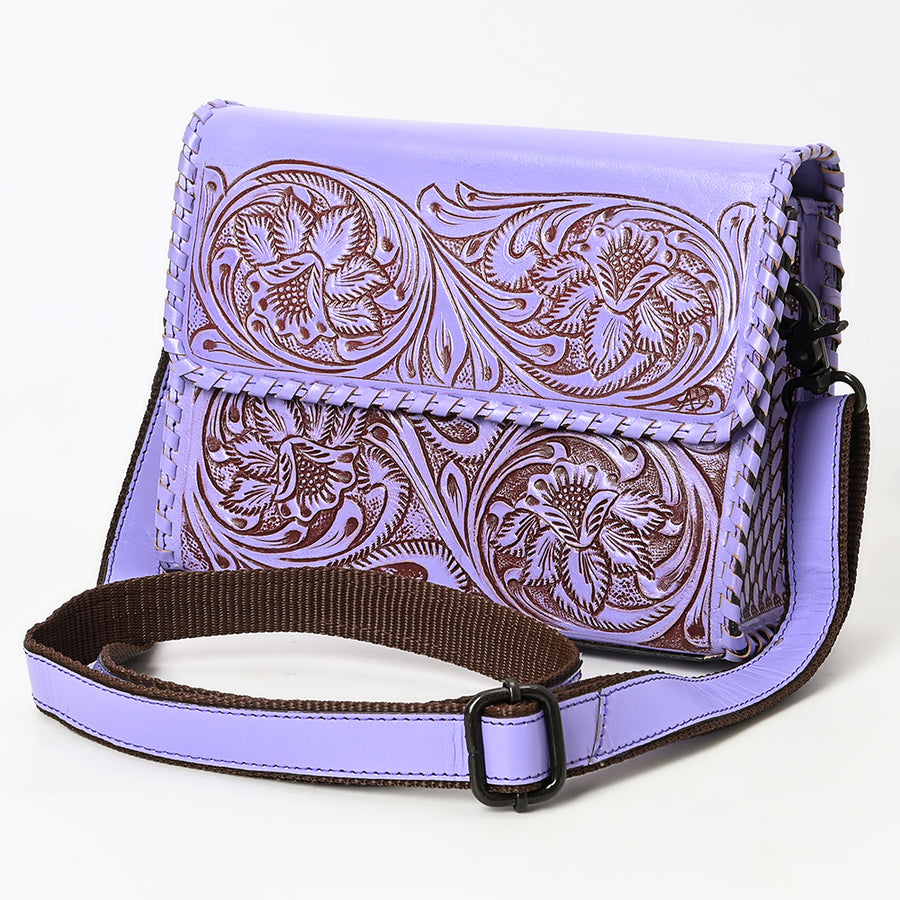 American Darling Crossbody Beautifully Hand Tooled Genuine Leather Western Women Bag Handbag Purse - Uhorse