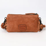 American Darling ADBG1662 Cross Body Hand Tooled Suede Genuine Western Leather Women Bag Western Handbag Purse