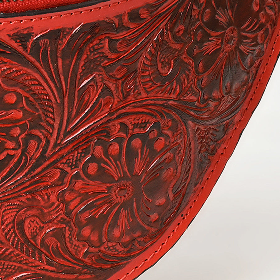 American Darling Fanny Pack Hand Tooled Genuine Western Leather Women Bag Handbag Purse