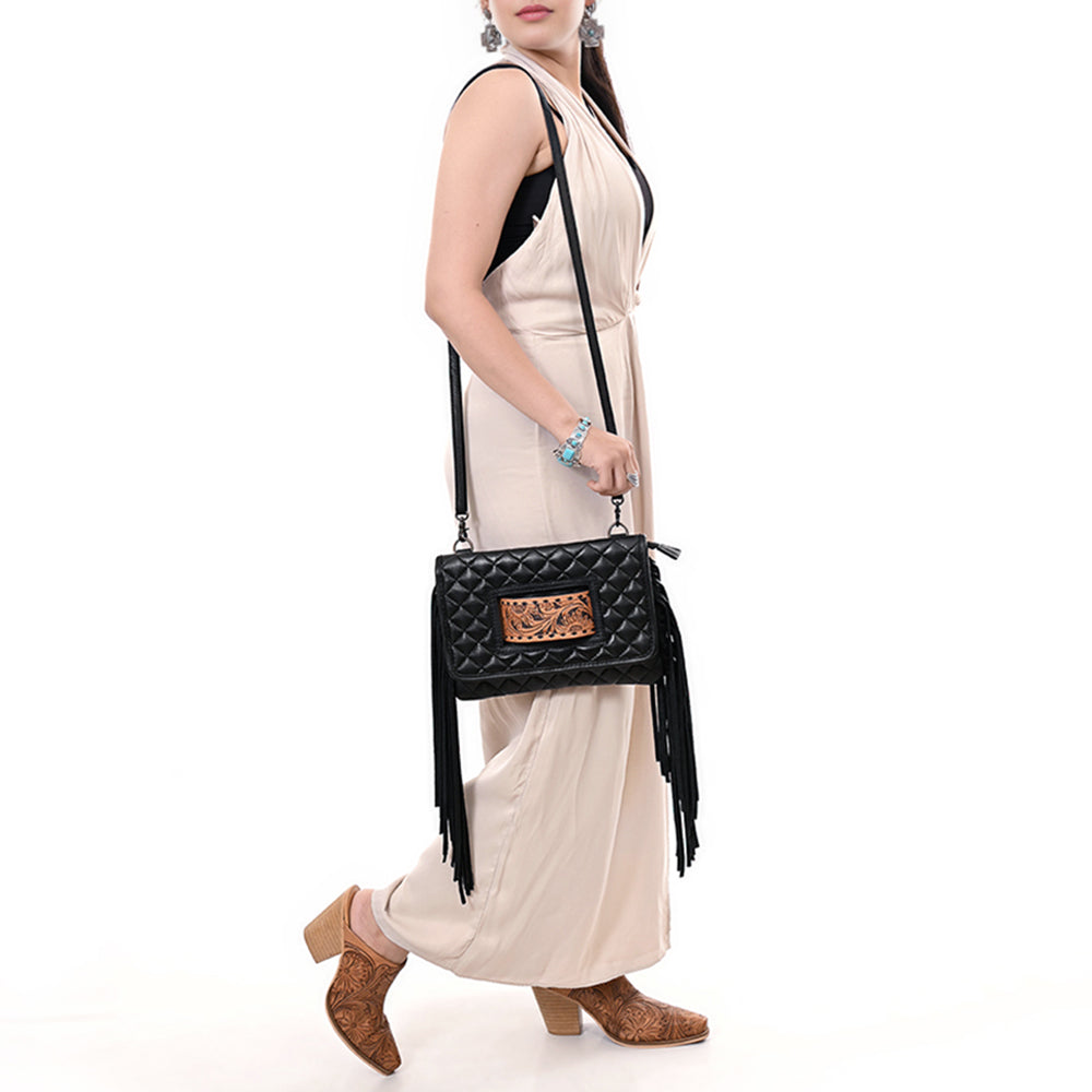 American Darling Small Crossbody Hand Tooled Genuine Western Leather Women Bag