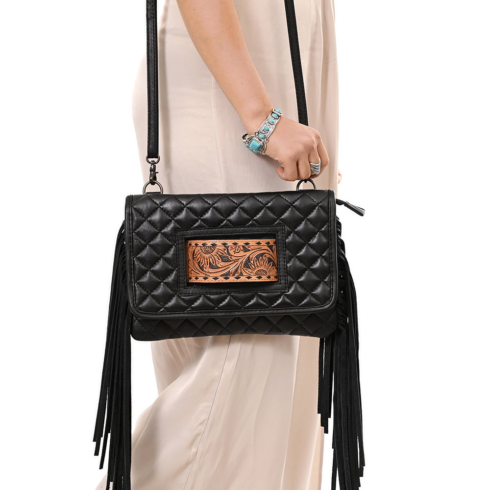American Darling Small Crossbody Hand Tooled Genuine Western Leather Women Bag