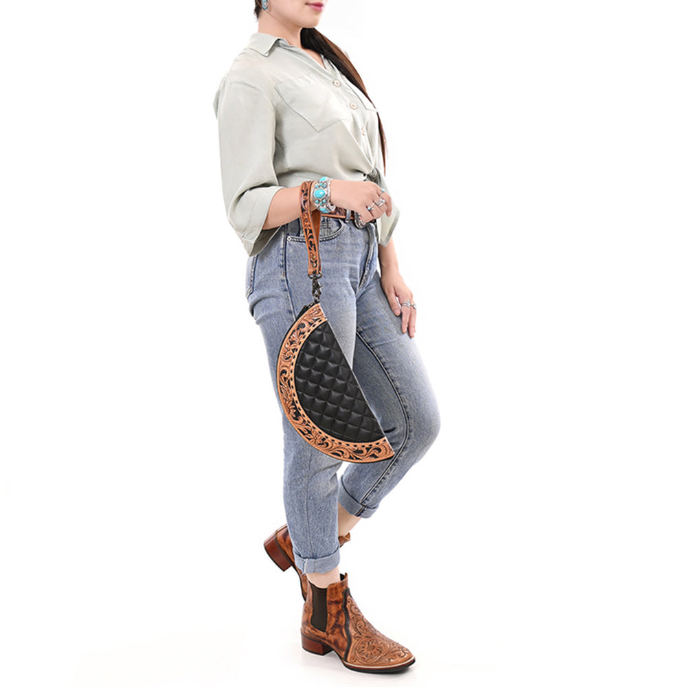 ADBG1666 Taco Hand Tooled Genuine Western Leather Women Bag