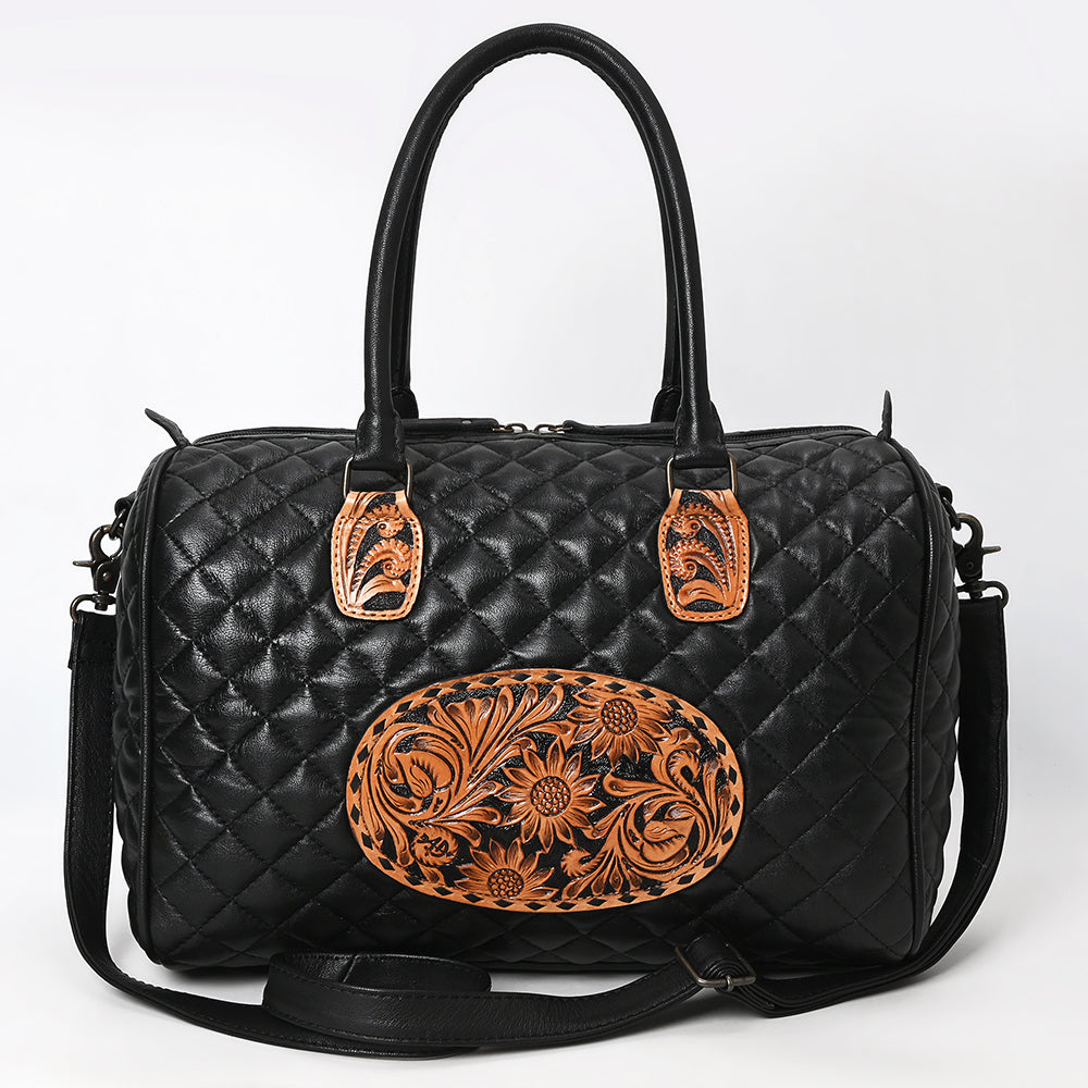 American Darling ADBG1681 Briefcase Hand Tooled Genuine Leather women bag western Handbag Purse