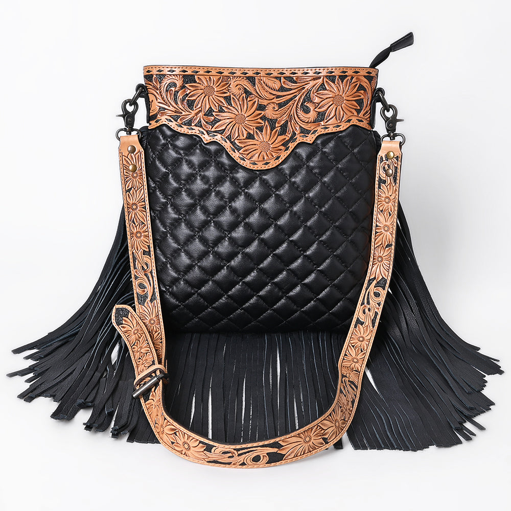 American Darling Crossbody Bucket Hand Tooled Genuine Western Leather Women Bag