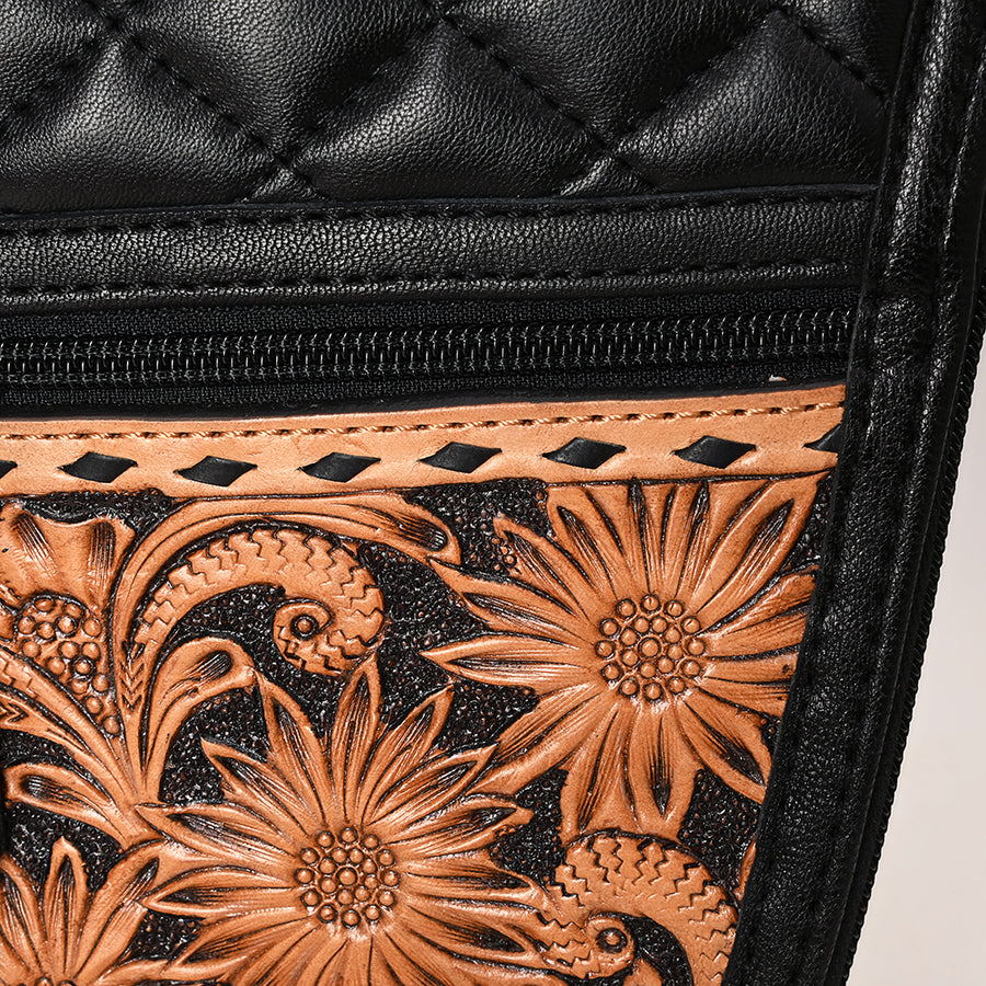 American Darling Gun Case Hair on Hand Tooled Genuine Leather Western Cases | Women Shotgun