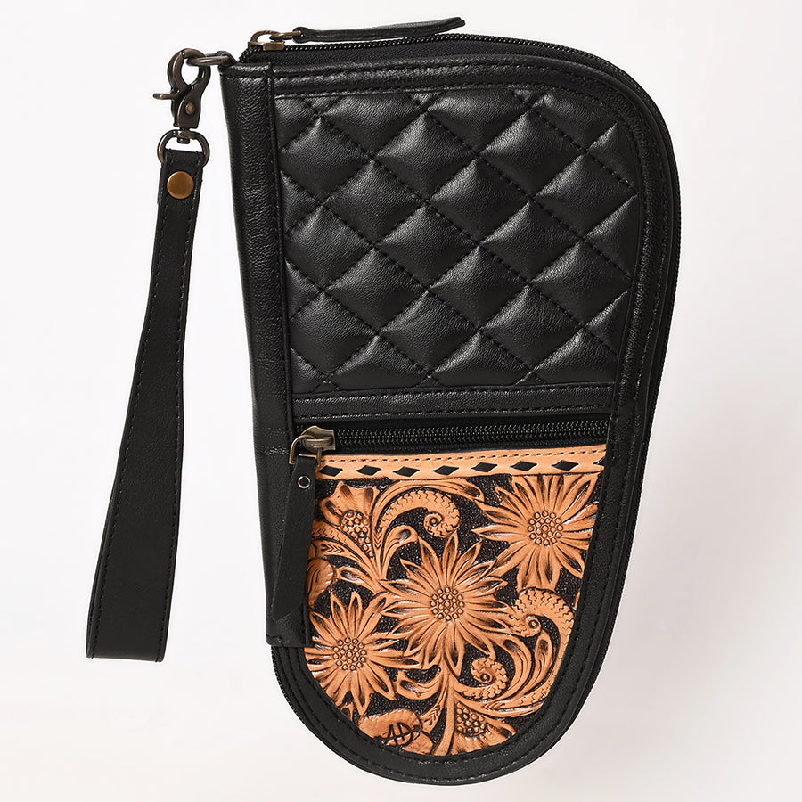 American Darling Gun Case Hair on Hand Tooled Genuine Leather Western Cases | Women Shotgun