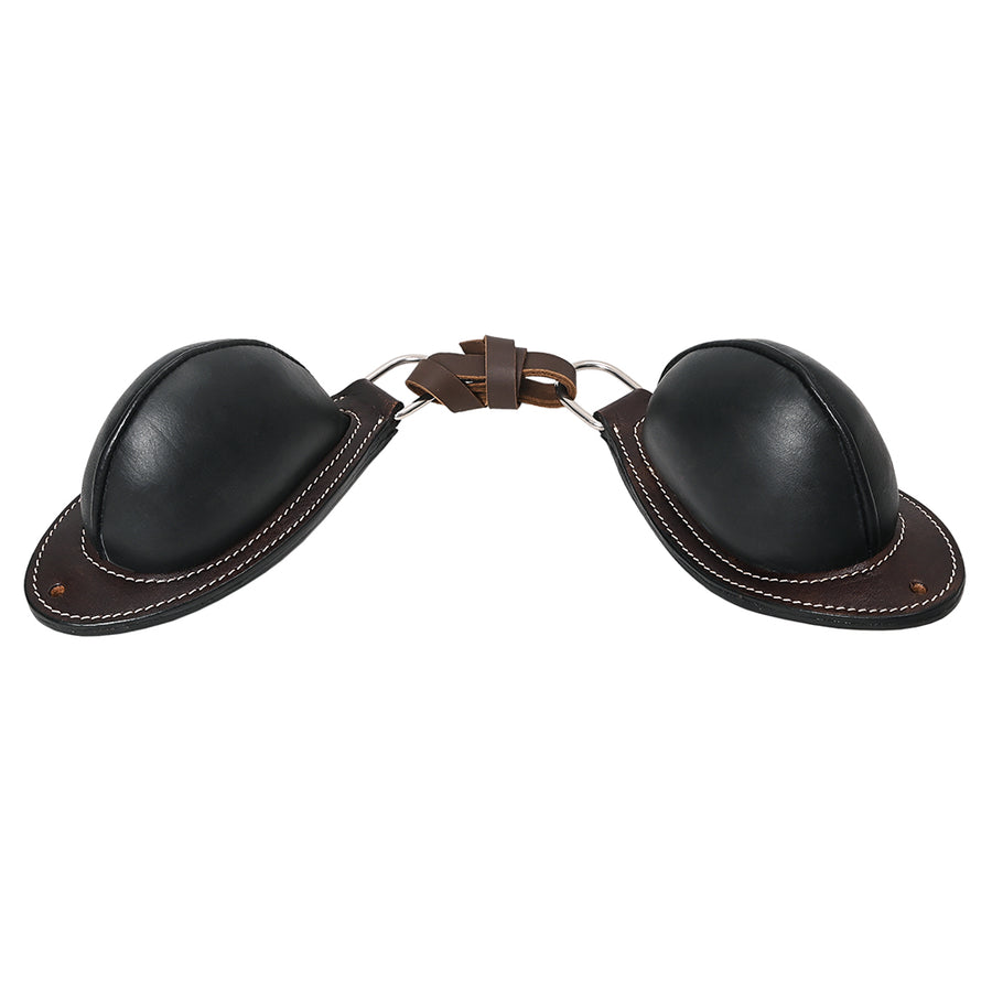 Hilason Horse Bucking Rolls Buck Roll Saddle Rodeo Roping Ranch Ride Black / Dark Brown - Uhorse