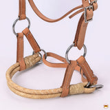 Hilason Western Horse Noseband Rawhide American Leather Sidepull Headstall