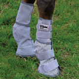 Cashel Crusader Durable Nylon Mesh Leg Guard Fly Boots Grey Mini Pony