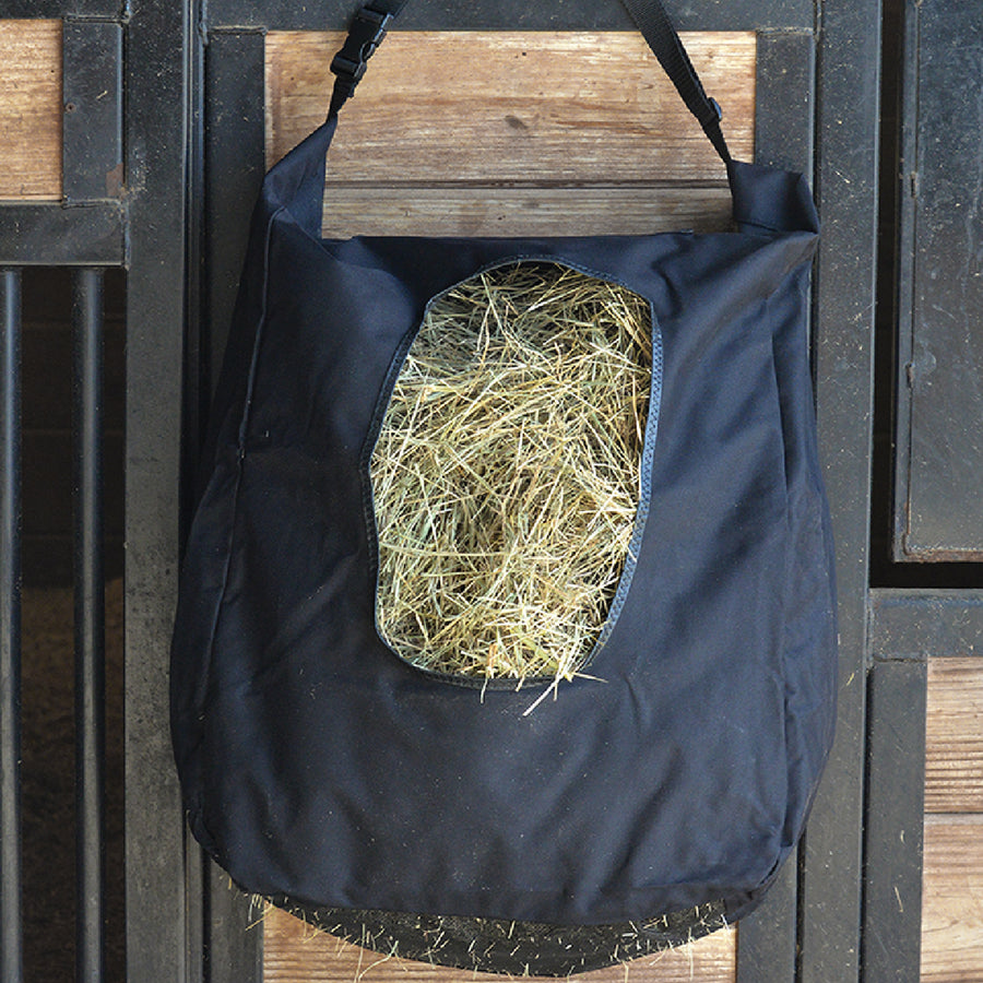 Cashel Three Flake Double Nylon Hay Bag 600 Denier Black