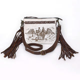 American Darling Cross Body Hair On Full Grain Genuine Leather Western Women Bag | Handbag Purse Bags for Cute