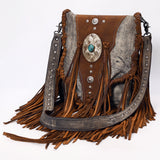 American Darling Cross Body Hair On Full Grain Genuine Western Leather Women Bag | Handbag Purse for Cute